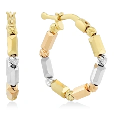 Серьги кольца из золота