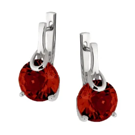 Серебряные cерьги с ситаллом