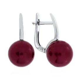 Серебряные cерьги с жемчугом