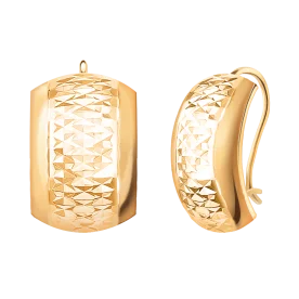 Золотые cерьги классические