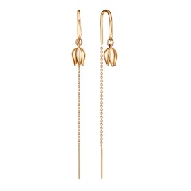 Золотые cерьги классические