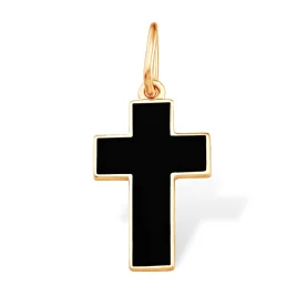 Золотая подвеска с эмалью