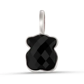 Подвеска из белого золота с агатом