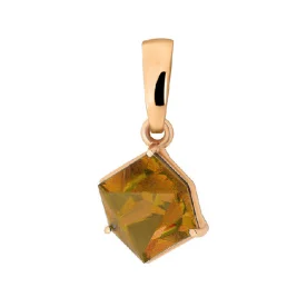 Золотая подвеска с ситаллом