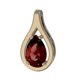 Золотая подвеска с гранатом