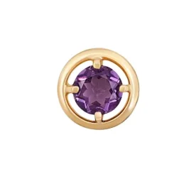 Золотая подвеска с аметистом