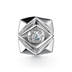 Подвеска из белого золота с бриллиантом