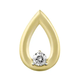 Подвеска из желтого золота с бриллиантом