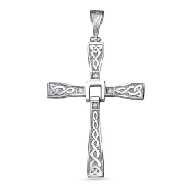 Серебряная подвеска с фианитом