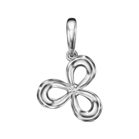 Серебряная подвеска с фианитом