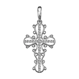 Серебряная подвеска с фианитом