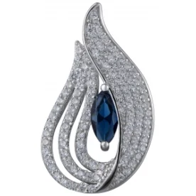 Серебряная подвеска с фианитом