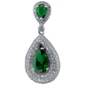 Серебряная подвеска с фианитом