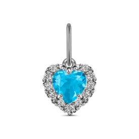 Серебряная подвеска с фианитом