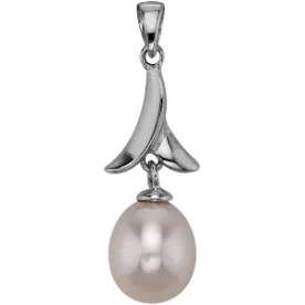 Серебряная подвеска с жемчугом