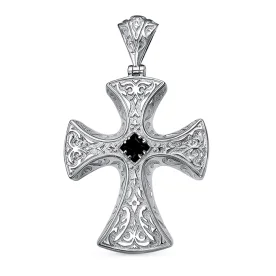 Серебряная подвеска с фианитом