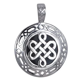 Серебряная подвеска с агатом