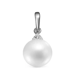 Серебряная подвеска с жемчугом