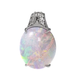 Серебряная подвеска с опалом