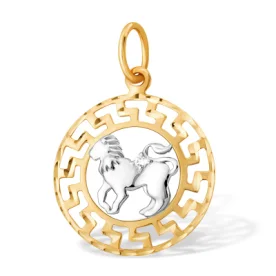 Золотая подвеска с фианитом