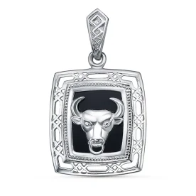 Серебряная подвеска с агатом