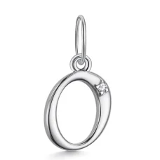 Серебряная подвеска с фианитом
