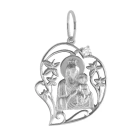 Серебряная подвеска с фианитом