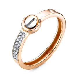 Золотое кольцо с бриллиантом