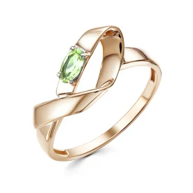 Золотое кольцо с хризолитом