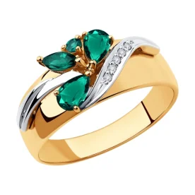 Золотое кольцо с изумрудом