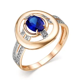 Золотое кольцо с корундом