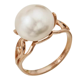 Золотое кольцо с жемчугом