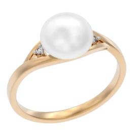 Золотое кольцо с жемчугом