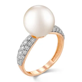Золотое кольцо с жемчугом