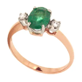 Золотое кольцо с изумрудом