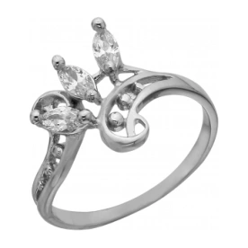 Серебряное кольцо с фианитом