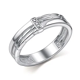 Серебряное кольцо с бриллиантом