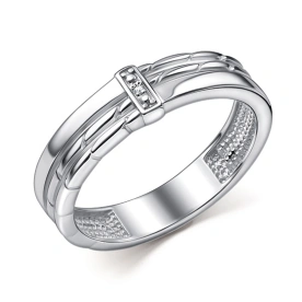 Серебряное кольцо с бриллиантом
