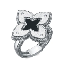 Серебряное кольцо с ониксом