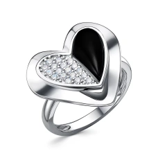 Серебряное кольцо с ониксом