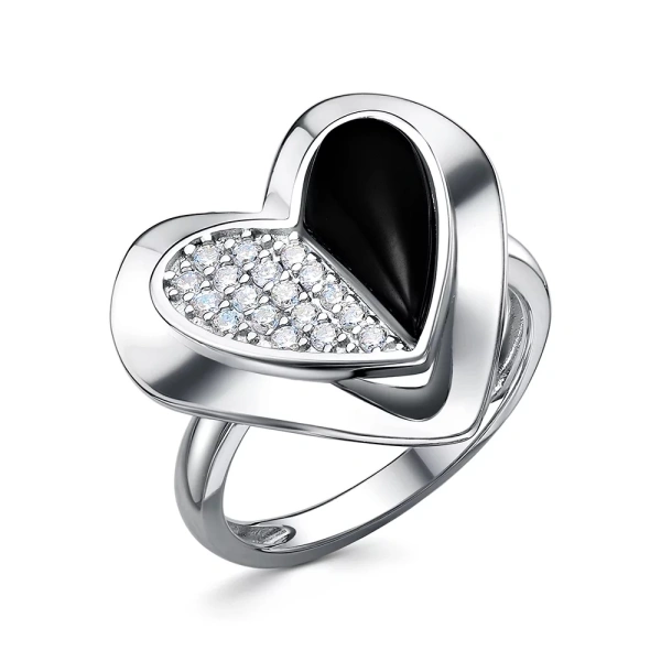 Серебряное кольцо с ониксом