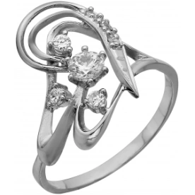 Серебряное кольцо с фианитом