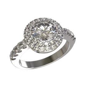 Серебряное кольцо с фианитом