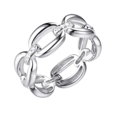 Серебряное кольцо с фианитом