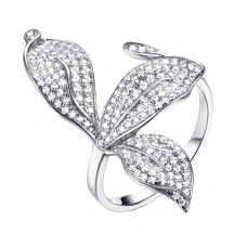 Серебряное кольцо с фианитом