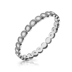 Серебряное кольцо с фианитом