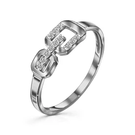 Серебряное кольцо с фианитом