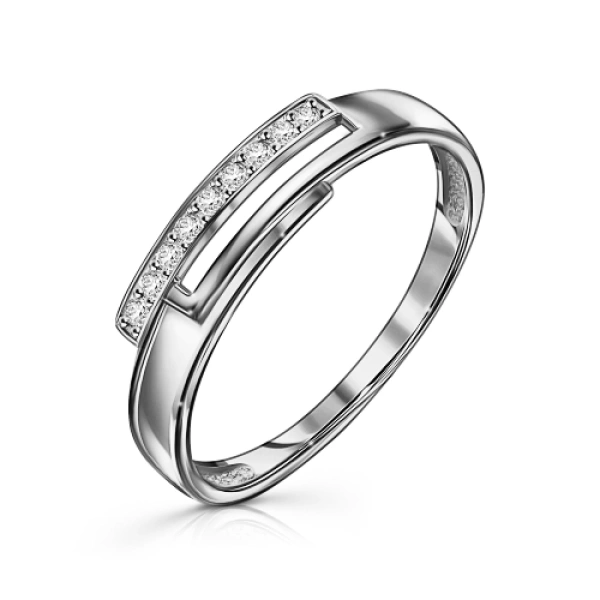 Серебряное кольцо с фианитом