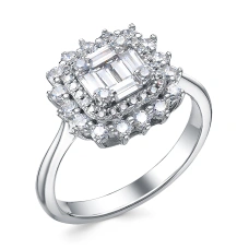 Серебряное кольцо с фианитом