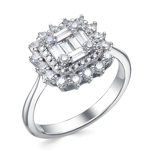 Серебряное кольцо с фианитом